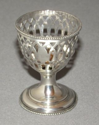 Antique Hester Bateman Egg Cup Sterling Silver Marked George Iii London