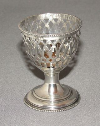 Antique Hester Bateman Egg Cup Sterling Silver Marked George III London 2