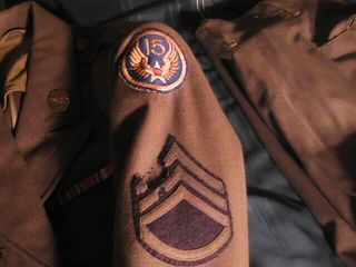 Wwii 15th Air Force 43rd Army Jacket And Patches Ribbons Berlin Airlift Device