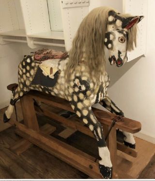 Antique English Rocking Horse