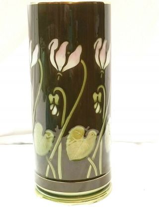 Vintage German Villeroy And Boch Vase Art Nouveau Shooting Star Flower