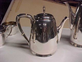 REED AND BARTON TOWN & COUNTRY 5 PIECE STERLING SILVER TEA/COFFEE SET 3