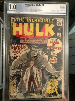 Hulk 1 1.  0 Pgx Universal Unrestored Rare Off White To White Pgs Case