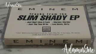 Rare Eminem Tracks From The Slim Shady Ep Promotional Use Cassette Tape Promo