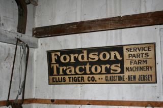 Vintage Fordson Tractors Sign