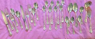 26 Piece Wallace Sterling Silver.  925 Flatware 8 Places Irving Or Old Atlanta