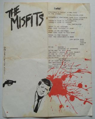 THE MISFITS Bullet PLAN 9 ' 78 1st press PS 7 