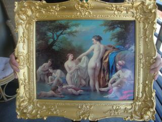 EXCEPTIONAL KPM BERLIN PORCELAIN PLAQUE RARE LARGE 2