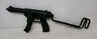 Vintage Edison Giocattoli Black Uzimatic Toy Cap Gun - Italy