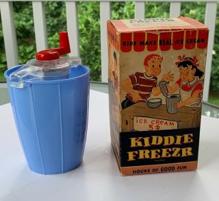 Vintage Toy Ice Cream Maker " Kiddie Freezer " Actually