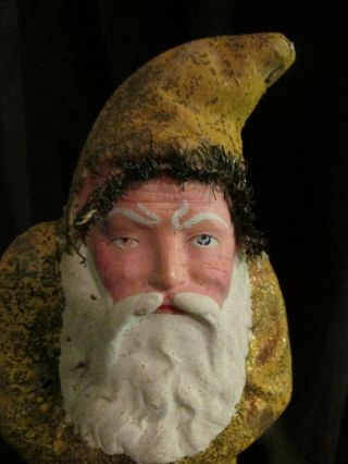 Antique Papier Mache Santa Belsnickle,  Belsnickel Candy Container w/MICA 2