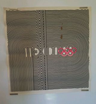 Vtg 1968 OLYMPICS Dist.  by Poster Prints MEXICO Black Light POSTER Rare 8