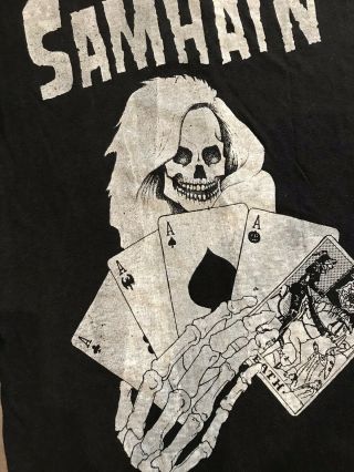Vintage Samhain 1980’s T - Shirt,  Authentic,  Glenn Danzig Misfits NYHC Plan9 2