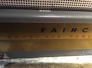 Rare Vintage FAIRCHILD 275 Monoblock Tube Amplifier / Amp 8