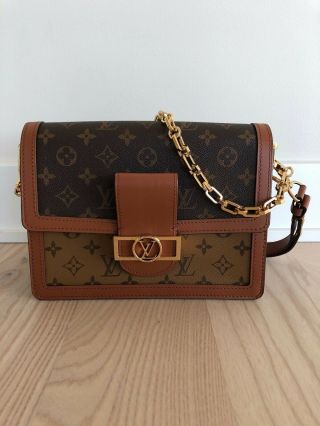 Rare Louis Vuitton Dauphine Mm Monogram Reverse Neverfull Speedy Alma Metis