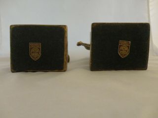 Vintage Pair 1920 ' s ARMOR BRONZE CO.  Swashbuckler Pirate Bookends (330) 6