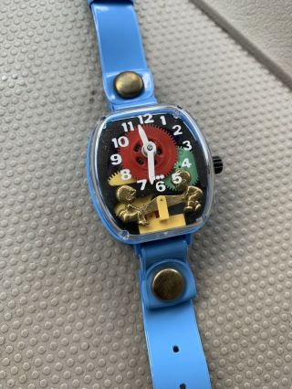 Vintage Merry Manufacturing Usa Plastic Teeter Totter Watch - Near