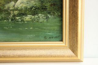 E.  NEVIL: A Large Antique c19th Landscape Oil Painting,  Fine Gilt Frame (2 of 2) 5