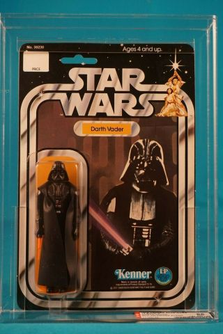 Star Wars Afa 85 Darth Vader Sku On Figure Stand 12 Back A - Vintage Moc Carded