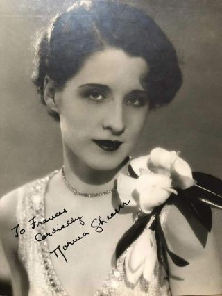 Norma Shearer Vintage Hand Ink Signed Photo - Rare