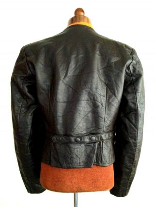 Vtg Mens 1930s WW2 HORSEHIDE Leather Cyclist Jacket German French LUFTWAFFE Sml 7