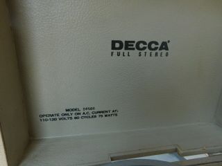 Vintage Decca Stereo Record Player DP586 Table Volume is Staticy 5