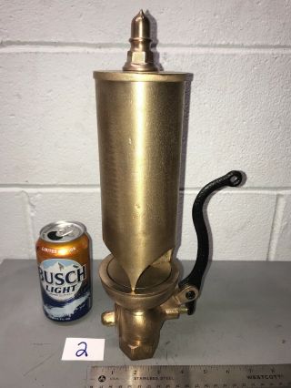 3 " Buckeye Brass Whistle Antique Steam Steampunk Vintage 3/4 " Thread