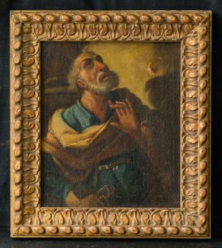 Antique 18th Century European Old Master Oil Painting " Old Man "