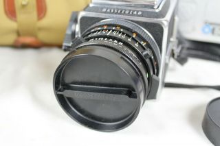 Vintage Hasselblad 500C/M Camera Film Planar 2.  8/80 Lens Billingham Bag 5
