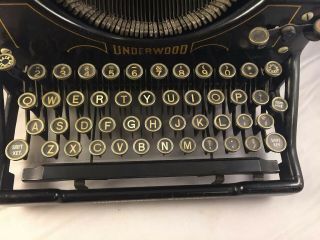 VINTAGE ANTIQUE Underwood Typewriter 4
