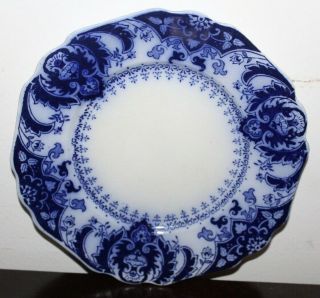 Antique Flow Blue Johnson Bros Florida 7 " Bread Or Dessert Plate