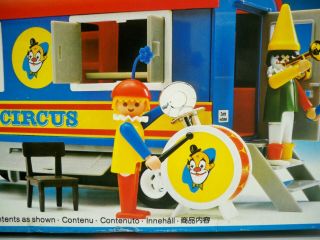 K195423 Circus Clown Trailer Set Misb Playmobil 3477 Vintage