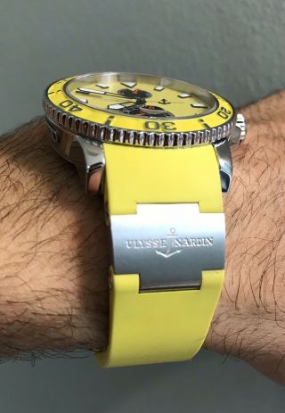 Ulysse Nardin Maxi Marine Diver Chronometer Rare Yellow 3
