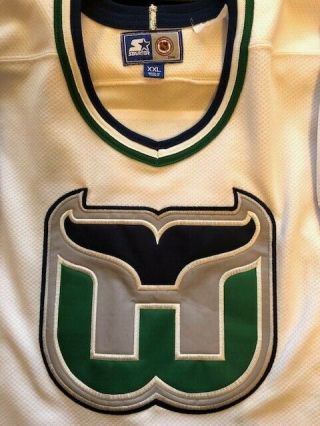 Vintage Hartford Whalers 94 Brendan Shanahan Starter Authentic Hockey Jersey 2XL 3