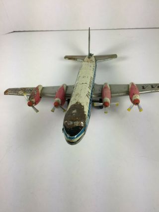 PAN AM 7 Pan American N - 801 PA Clipper Meteor Tin Plane Toy Japan 4