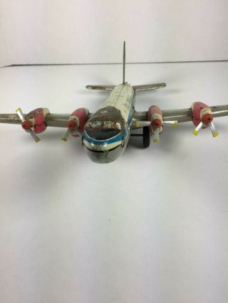 PAN AM 7 Pan American N - 801 PA Clipper Meteor Tin Plane Toy Japan 5