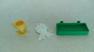 Vintage 1980 ' s Hasbro My Little Pony Stable Parts Only Cupola Fences Trophy Etc 4