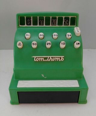 Vintage Tom Thumb Cash Register,  Not,  Green Color,  Toy