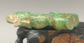 Chinese old natural jade hand - carved old buddha one of baxian 5