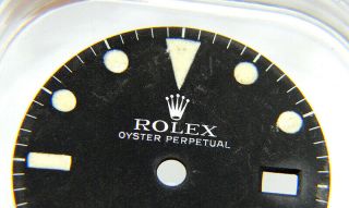 Vintage Rolex GMT - MASTER 1675 Matte Black Tritium Watch Dial Late 1970 ' s 2
