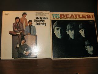 The Beatles Yesterday And Today T - 2553 Promo Lp & Meet The Beatles T - 2047 2 Lps