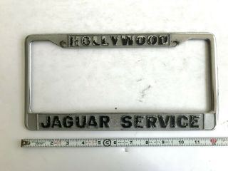 Vintage Hollywood Jaguar Service Dealer License Plate Frame