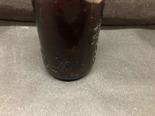 Coca Cola Vintage Amber Brown Crude Double Arrow Bottle Dayton Ohio OH VTG 3