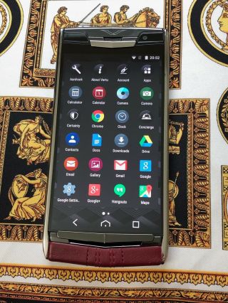Vertu Signature Touch 5.  2 " Garnet Calf Luxury Phone Extremely Rare $9k