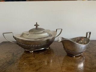 Gorham Sterling Silver Covered Vegetable Casserole Bowl & Gravy Boat 985 A890