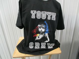 Vintage Supreme Youth Crew Black Xl T - Shirt F/w 2008 Les Miserables