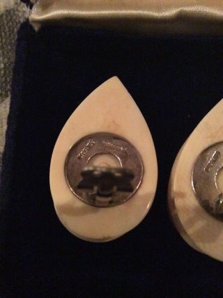 Patricia Von Musulin Silver Back Clip Earrings - Stamped Authentic Avant - garde 7