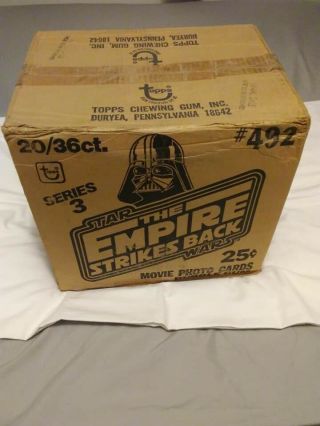 1980 Topps Empire Strikes Back Series 3 Wax Packs Factory Case Very Rare