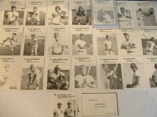 1977 Modesto A ' s Chong 5 Rickey Henderson RARE Minor League Card PSA 8 Full Set 2