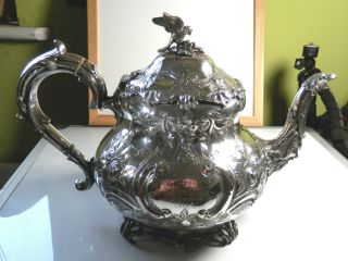 Magnificent Large Ornate Victorian Solid Silver Tea Pot 788 Grams – Hallmarked